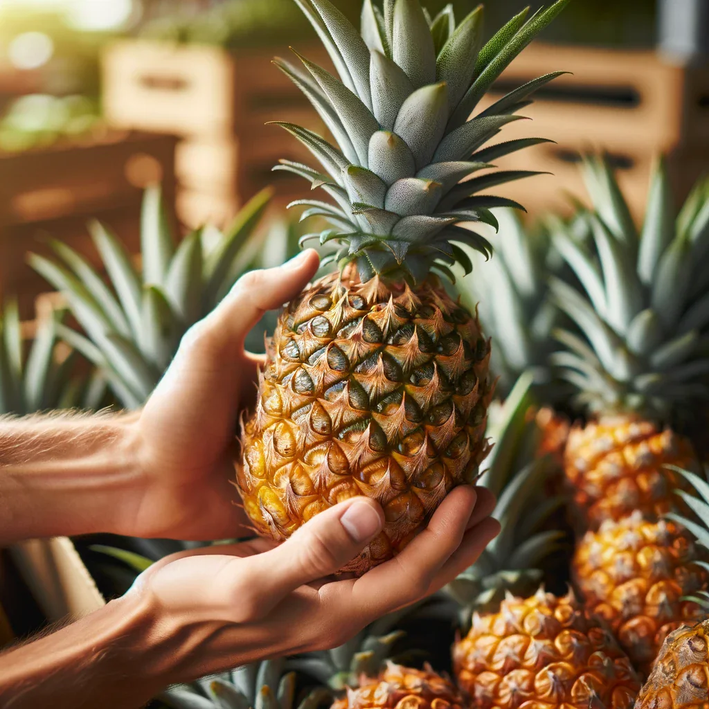 Choose a Ripe Pineapple to Cut a Pineapple